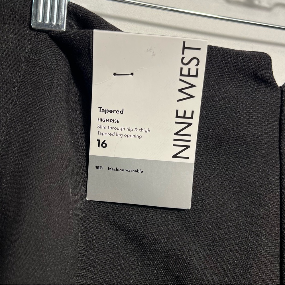 Women's Nine West High Rise Sz 14 Tapered Pants NWT - Picture 5 of 8